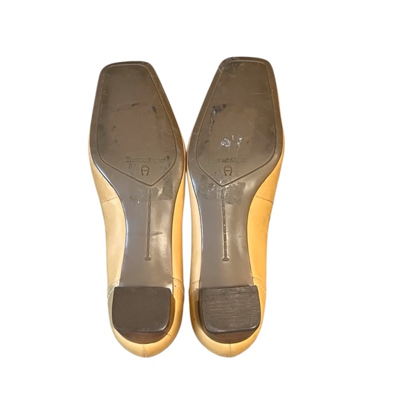 Vintage Etienne Aigner Solo Sand Suede Leather Buckle Moc-Toe Slip -On Loafers 6 - Picture 8 of 12